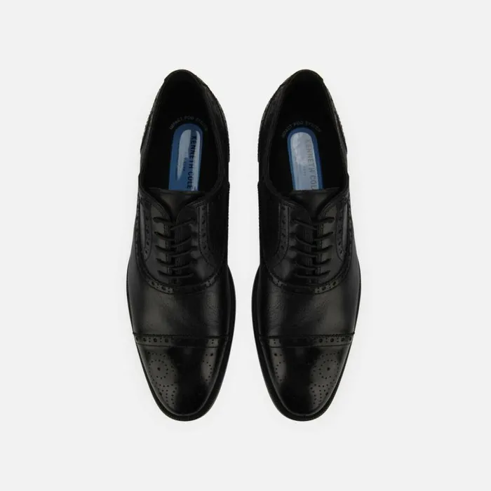 Kenneth Cole Futurepod Leather LaceUp Oxford Black Men Oxfords