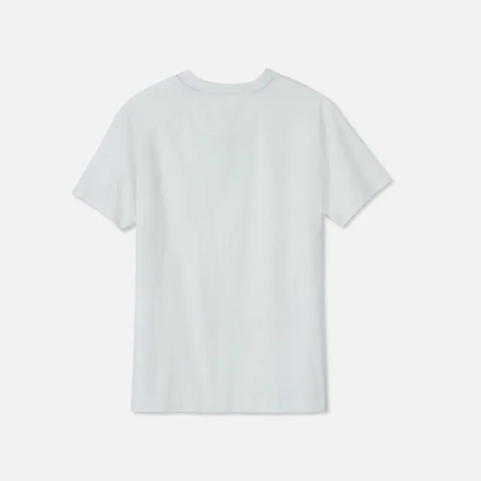 Kenneth Cole Henley Pocket Tee In White White Men TShirts Polos