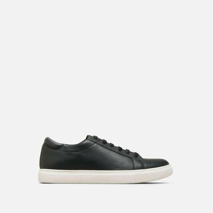 Kenneth Cole Kam Leather Sneaker Black Women Sneakers