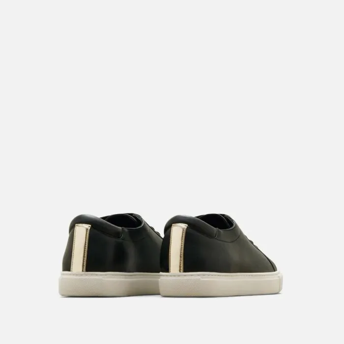Kenneth Cole Kam Leather Sneaker Black Women Sneakers