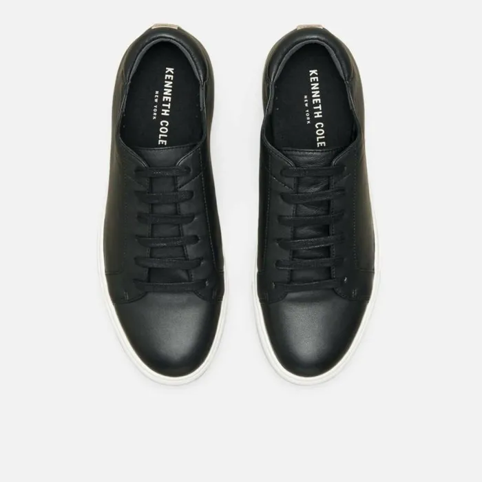 Kenneth Cole Kam Leather Sneaker Black Women Sneakers