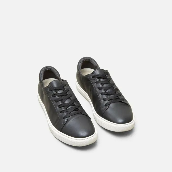 Kenneth Cole Kam Leather Sneaker Black Women Sneakers