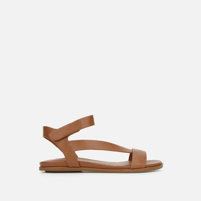 Kenneth Cole Lark Leather AnkleStrap Sandal Cognac Women Gentle Souls