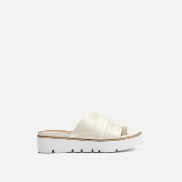 Kenneth Cole Lavern Metallic Platform Slide With Eva Ice Women Gentle Souls