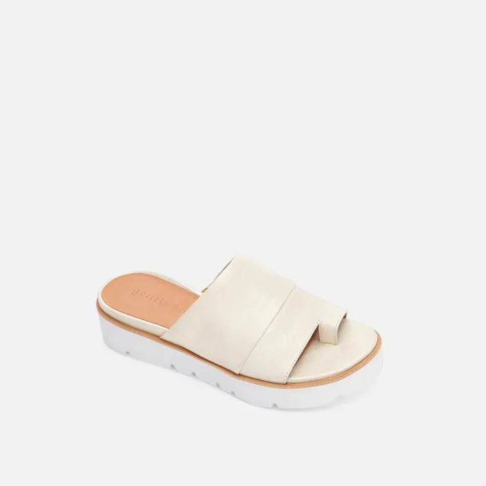 Kenneth Cole Lavern Metallic Platform Slide With Eva Ice Women Gentle Souls
