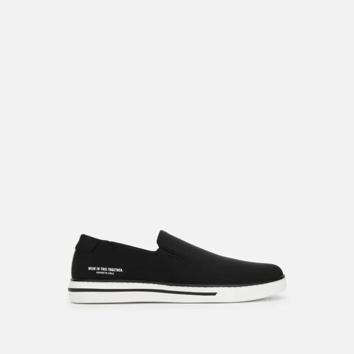 Kenneth Cole Liam Neoprene SlipOn Sneaker Black Men Sneakers