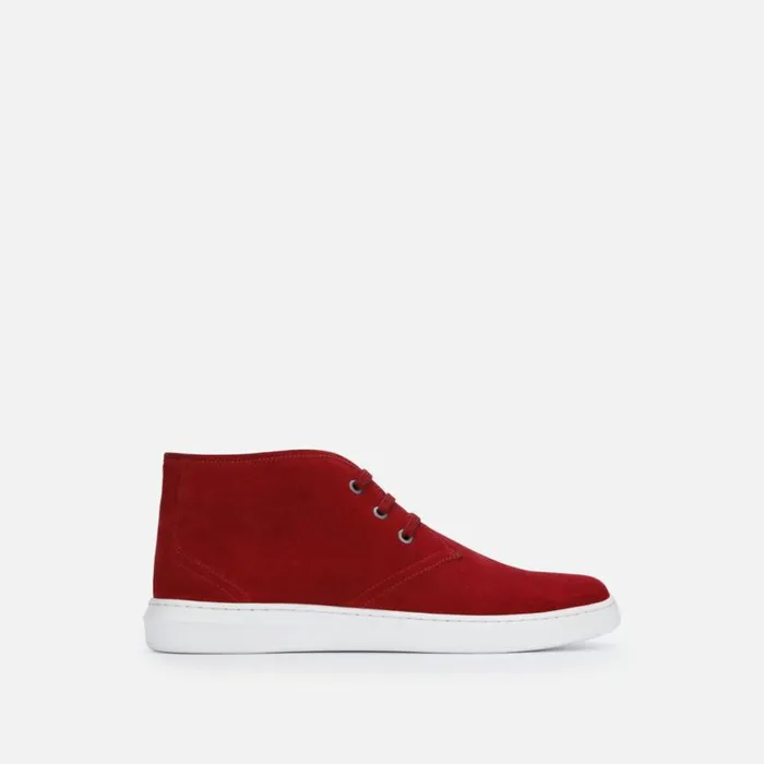 Kenneth Cole Liam Suede Chukka Sneaker Red Men Sneakers