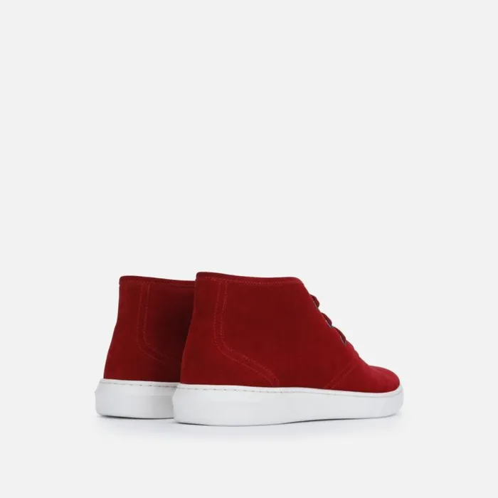 Kenneth Cole Liam Suede Chukka Sneaker Red Men Sneakers