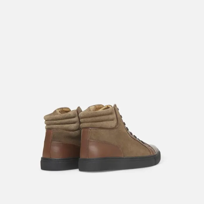 Kenneth Cole Mixed HighTop Sneaker Cognactaupe Men Sneakers