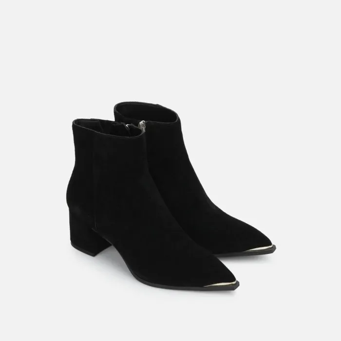 Kenneth Cole Roanne Suede Ankle Bootie Black Women Boots Booties Kenneth Cole Roanne Suede Ankle Bootie Black Women Boots Booties
