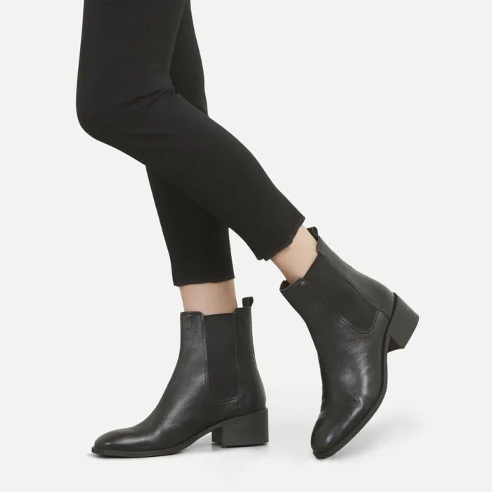 Kenneth Cole Salt Heeled Chelsea Boot Black Women Boots Booties