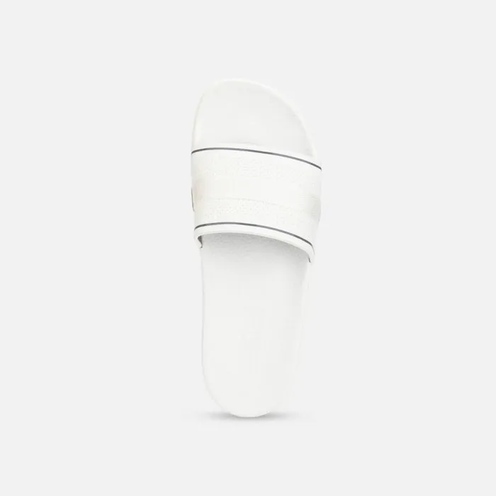 Kenneth Cole Screen Mixed Slide White Men Sandals