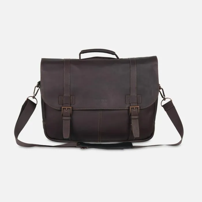 Kenneth Cole Show Business Double Gusset Computer Portfolio Dark Brown Men Bags Kenneth Cole Show Business Double Gusset Computer Portfolio Dark Brown Men Bags