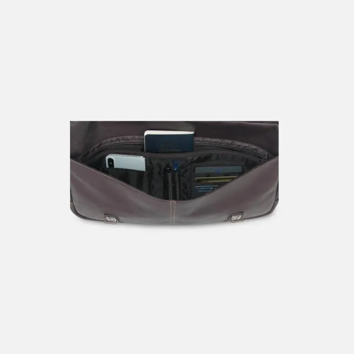 Kenneth Cole Show Business Double Gusset Computer Portfolio Dark Brown Men Bags