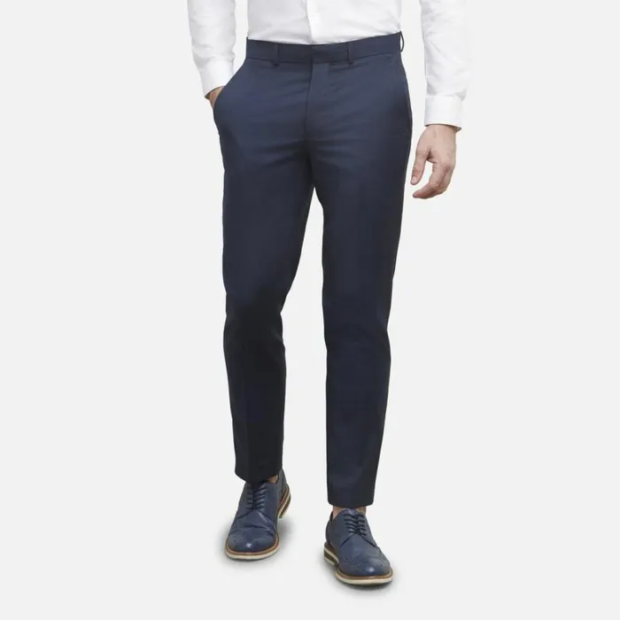 Kenneth Cole Slim Fit Suit Trousers 8211 Blue Blue Men Bottoms