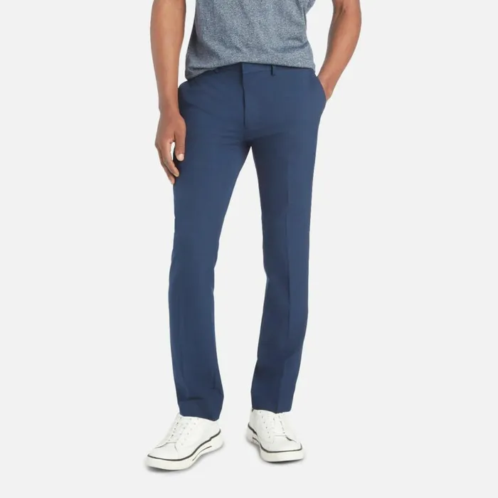 Kenneth Cole Stretch Solid Skinny Fit Flex Waistband Flat Front Dress Pant Navy Men Bottoms Kenneth Cole Stretch Solid Skinny Fit Flex Waistband Flat Front Dress Pant Navy Men Bottoms