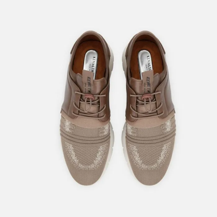 Kenneth Cole Trent Flex Knit Jogger Beige Men Sneakers
