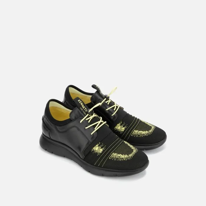 Kenneth Cole Trent Flex Knit Jogger Black Men Sneakers