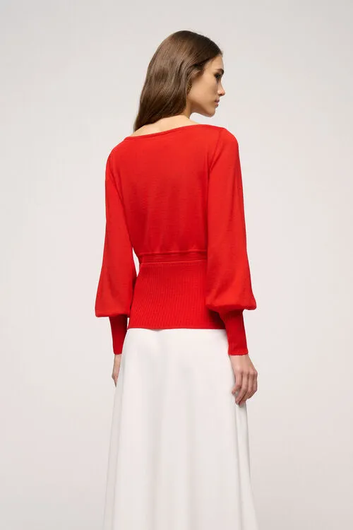 Knitwear Magride Magride Red Luisa Spagnoli Women Knitwear Magride Magride Red Luisa Spagnoli Women