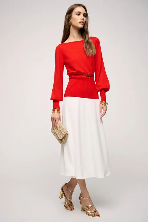 Knitwear Magride Magride Red Luisa Spagnoli Women Knitwear Magride Magride Red Luisa Spagnoli Women