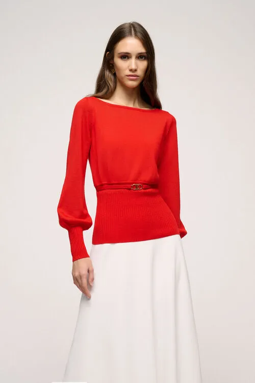 Knitwear Magride Magride Red Luisa Spagnoli Women Knitwear Magride Magride Red Luisa Spagnoli Women