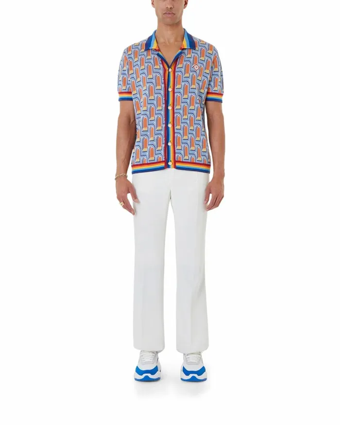 Knitwear Men Casablanca Paris L039Arche De Nuit Polo Shirt