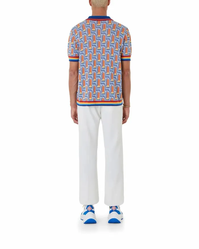 Knitwear Men Casablanca Paris L039Arche De Nuit Polo Shirt