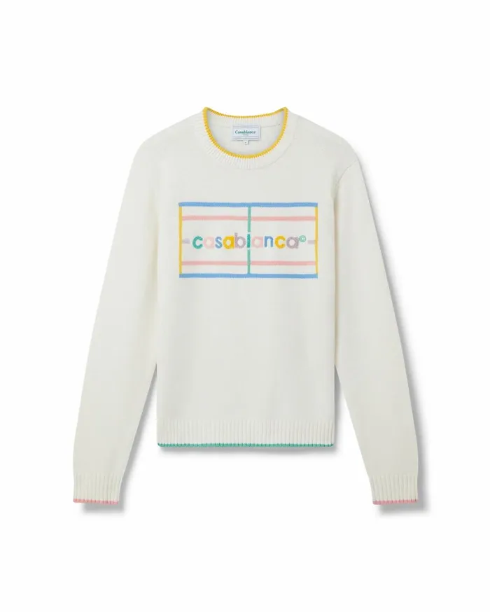 Knitwear Men Casablanca Paris Pastel Court Jumper
