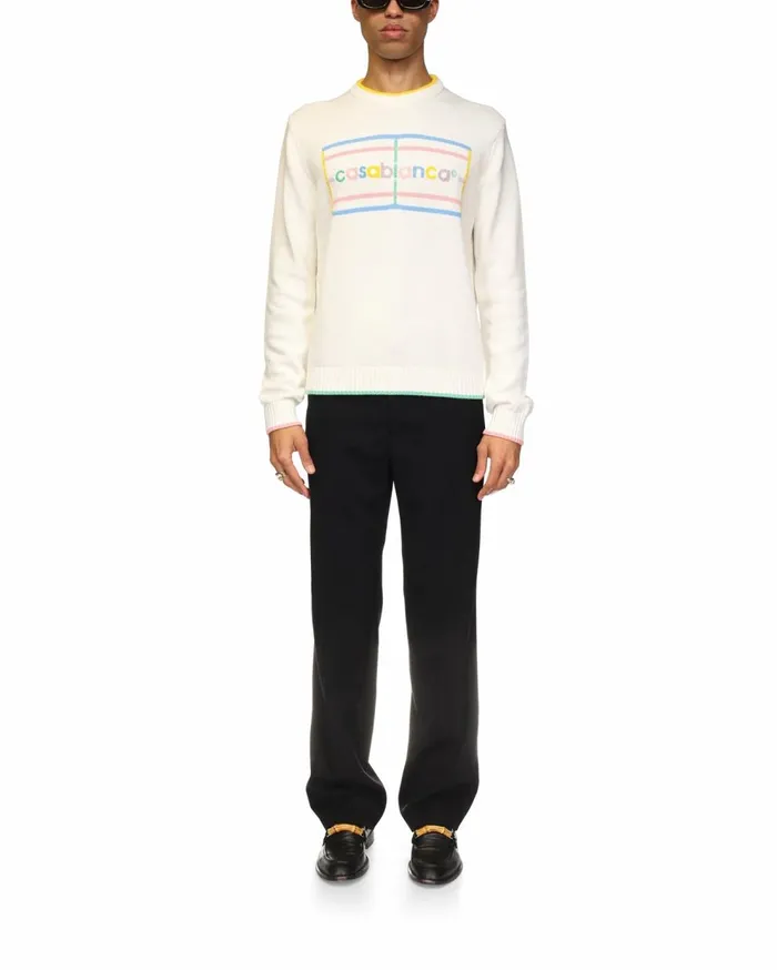 Knitwear Men Casablanca Paris Pastel Court Jumper