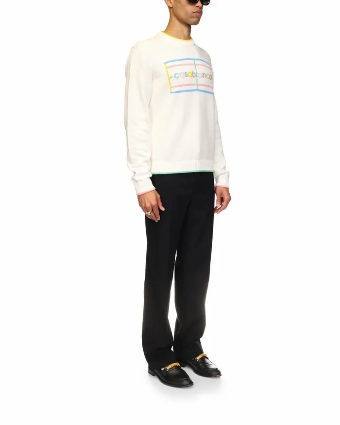Knitwear Men Casablanca Paris Pastel Court Jumper