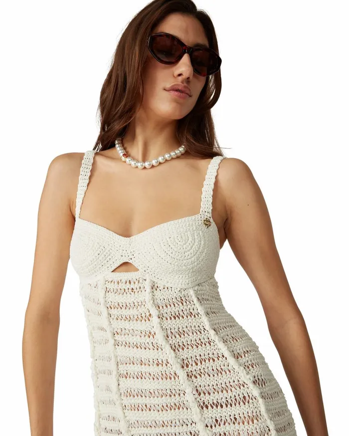 Knitwear Women Casablanca Paris Crochet Bustier Dress