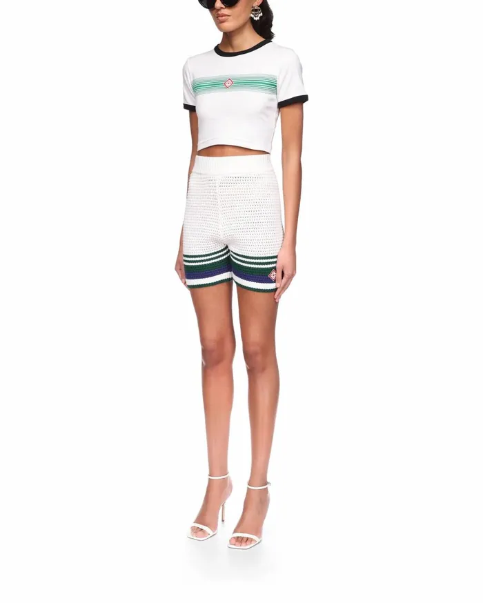 Knitwear Women Casablanca Paris Crochet Tennis Shorts