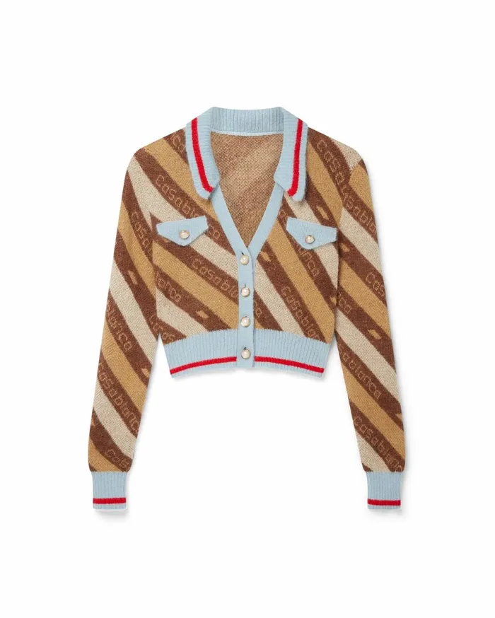 Knitwear Women Casablanca Paris Diagonal Cardigan