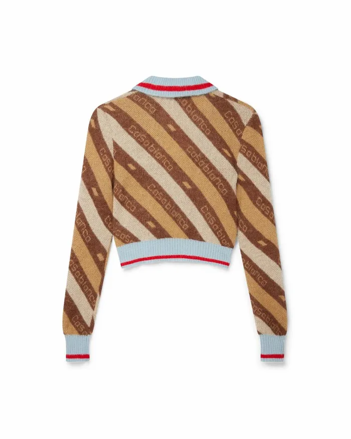 Knitwear Women Casablanca Paris Diagonal Cardigan Knitwear Women Casablanca Paris Diagonal Cardigan