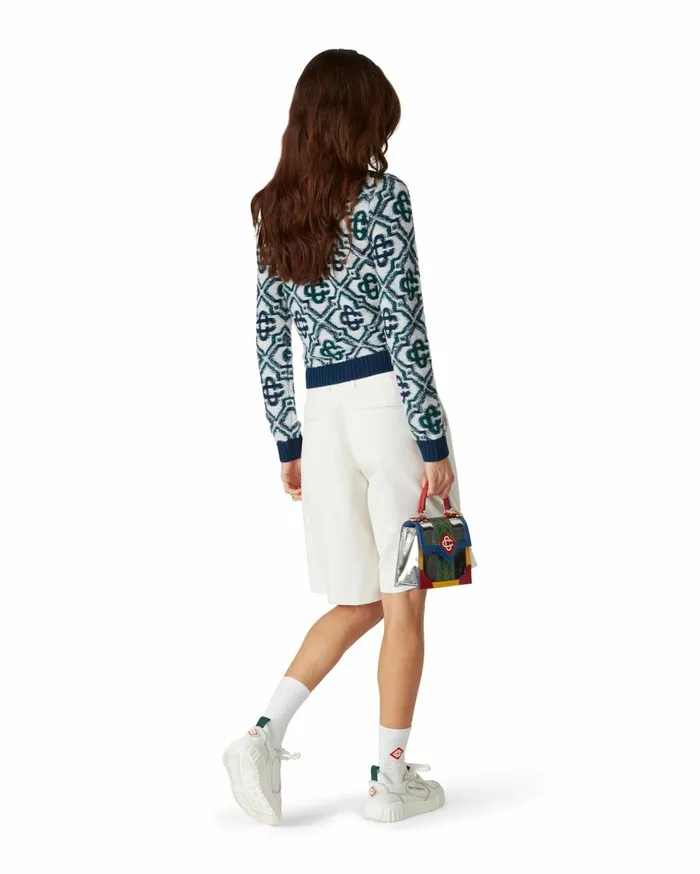 Knitwear Women Casablanca Paris Monogram Knit Zip Jumper