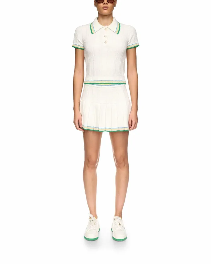 Knitwear Women Casablanca Paris Rib Boucle Polo Shirt