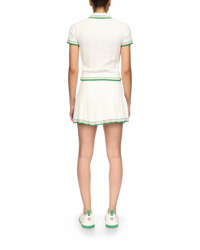 Knitwear Women Casablanca Paris Rib Boucle Polo Shirt