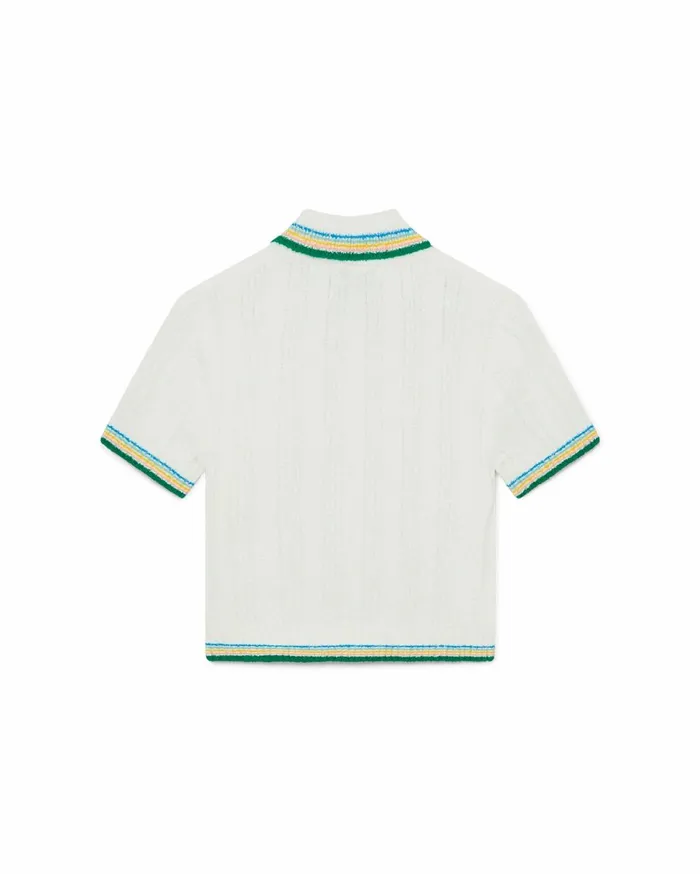 Knitwear Women Casablanca Paris Rib Boucle Polo Shirt