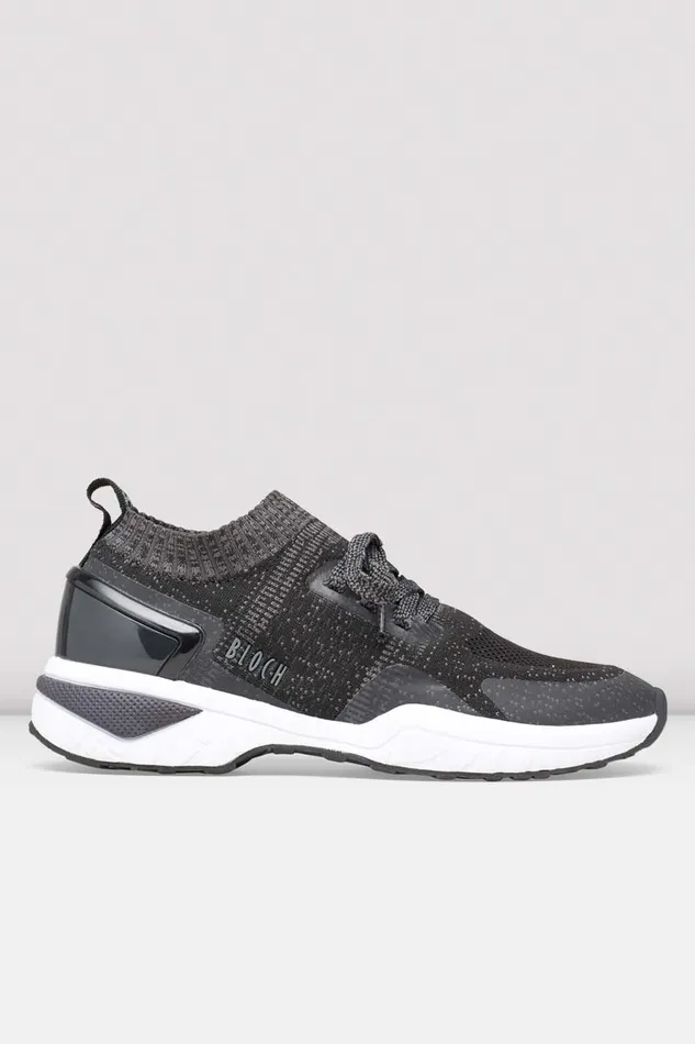 Ladies Alcyone Sneaker Black Knit Adult Dance Sneakers Bloch