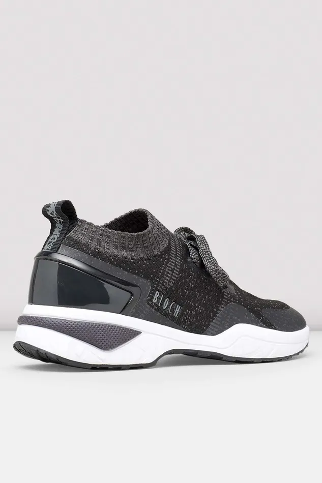 Ladies Alcyone Sneaker Black Knit Adult Dance Sneakers Bloch