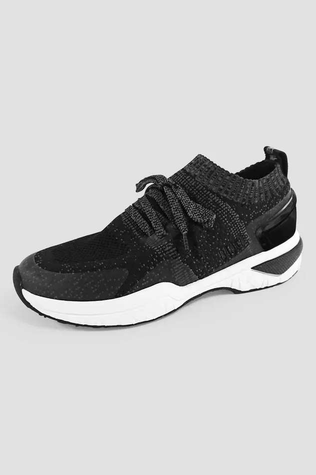 Ladies Alcyone Sneaker Black Knit Adult Dance Sneakers Bloch