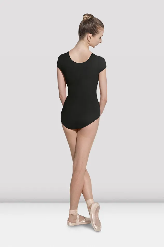 Ladies Betri Cap Sleeve Leotard Black Leotards Bloch Adult