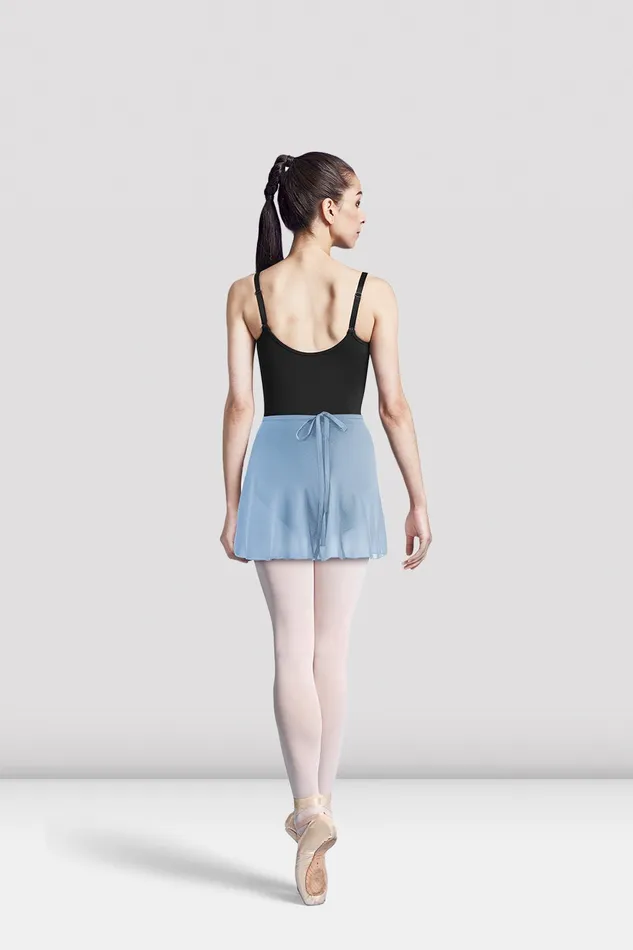 Ladies Vera Wrap Ballet Skirt Pastel Blue Basics Bloch Adult