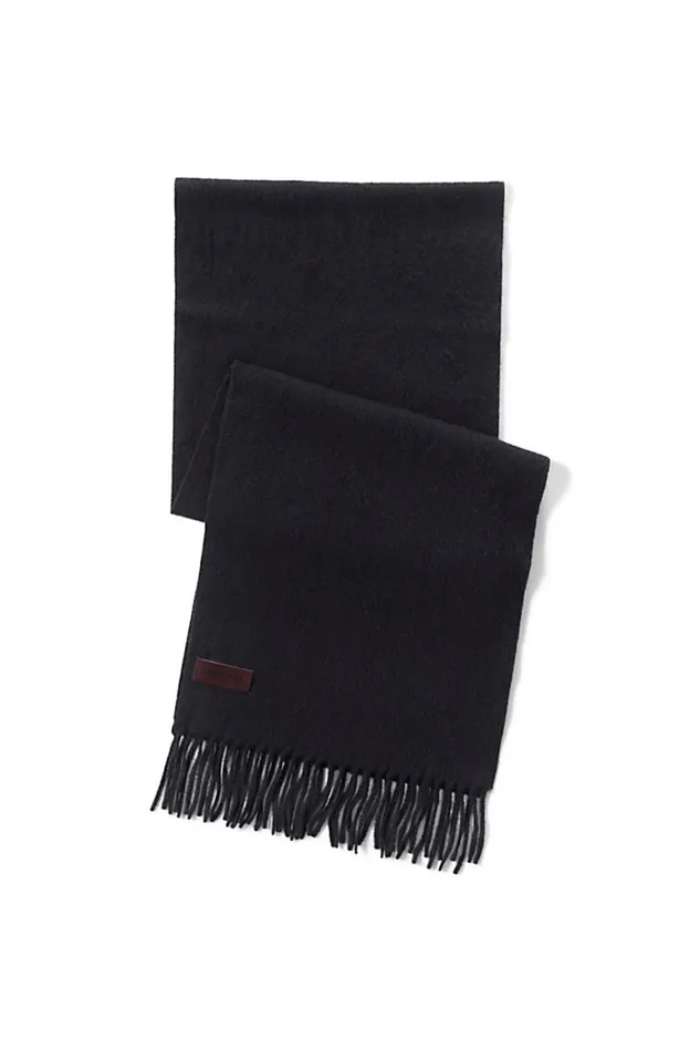 Lands039 End Accessories Men Cashmere Scarf Black