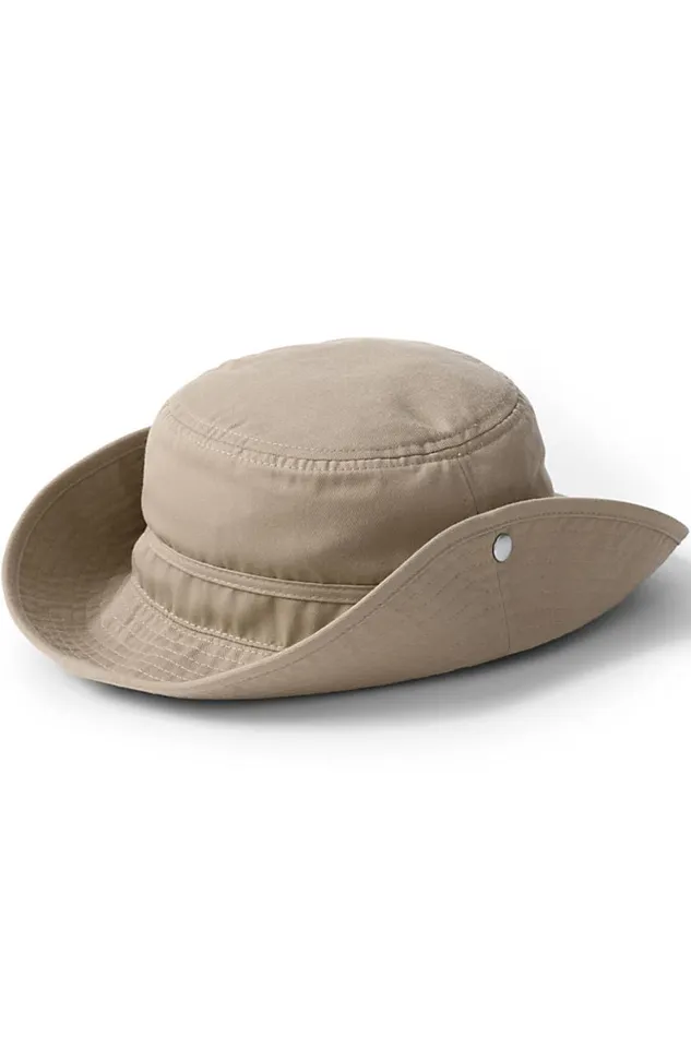Lands039 End Accessories Men Fishermans Hat Khaki