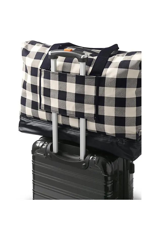 Lands039 End Accessories Men Print Canvas Getaway Duffle Bag Natural Lands039 End Accessories Men Print Canvas Getaway Duffle Bag Natural