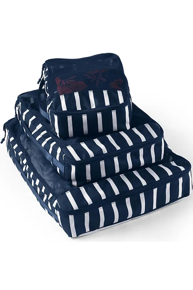 Lands039 End Accessories Men Small Travel Printed Packing Cube Deep Sea Wide Stripe Lands039 End Accessories Men Small Travel Printed Packing Cube Deep Sea Wide Stripe