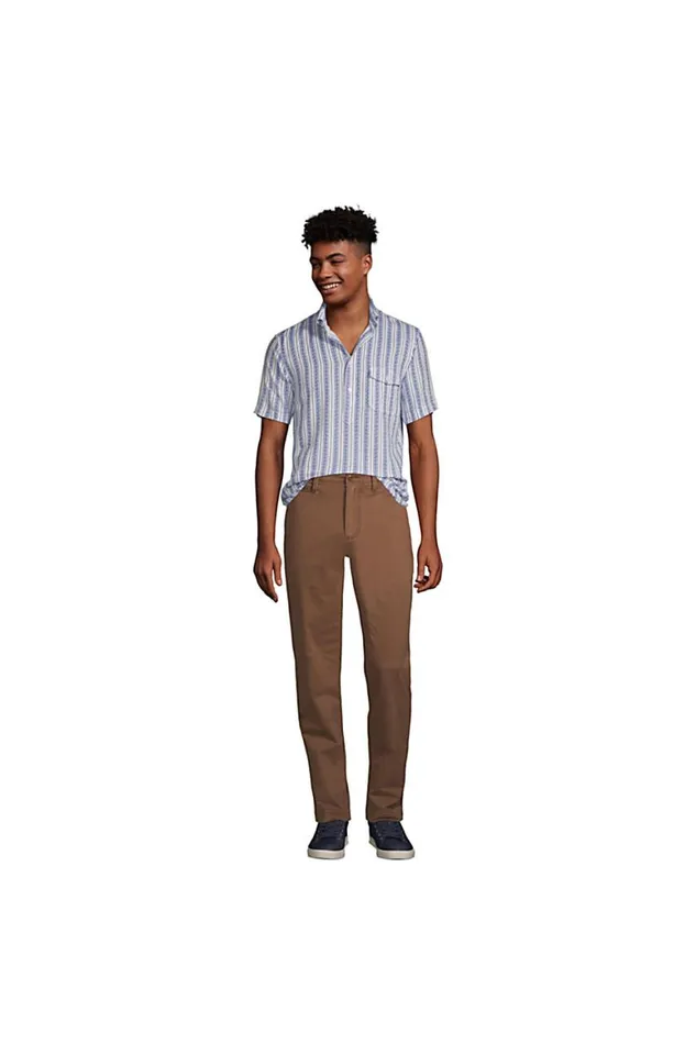 Lands039 End Casual Shirts Men Short Sleeve Linen Popover Shirt Wild Blossom Lands039 End Casual Shirts Men Short Sleeve Linen Popover Shirt Wild Blossom