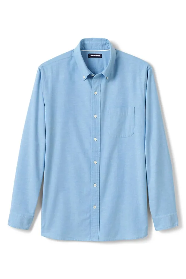 Lands039 End Casual Shirts Men Tailored Fit Comfort First Sail Rigger Oxford Shirt Royal Blue Lands039 End Casual Shirts Men Tailored Fit Comfort First Sail Rigger Oxford Shirt Royal Blue