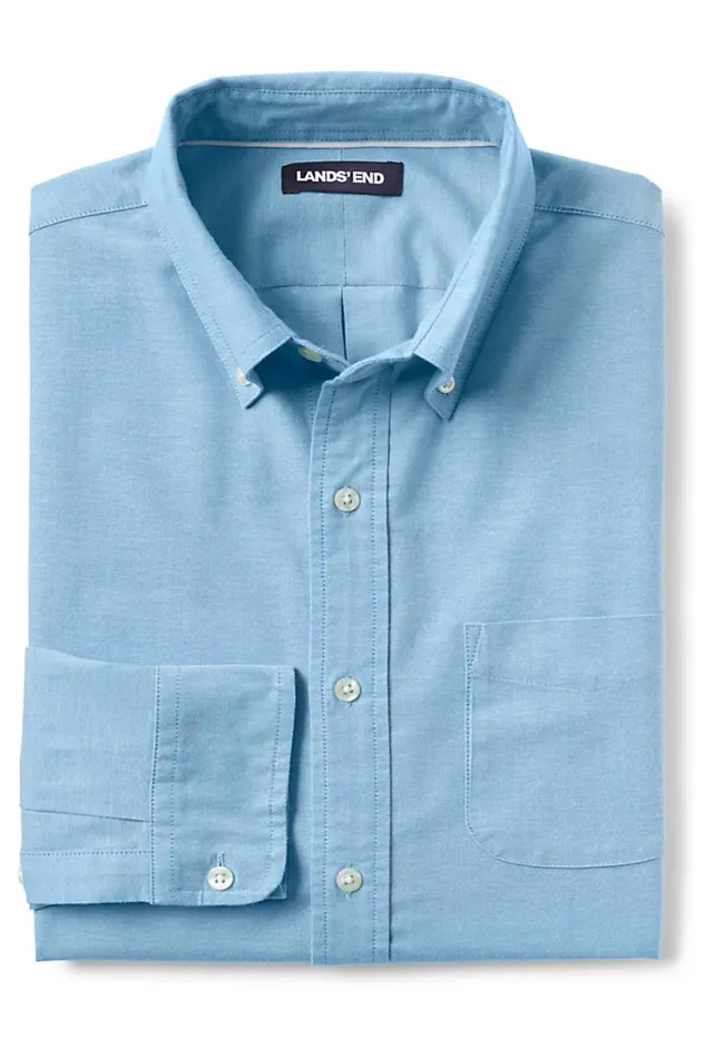 Lands039 End Casual Shirts Men Tailored Fit Comfort First Sail Rigger Oxford Shirt Royal Blue Lands039 End Casual Shirts Men Tailored Fit Comfort First Sail Rigger Oxford Shirt Royal Blue